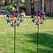 2 Pack,American Flag Pinwheels Outdoor Decor Windmills for Garden
